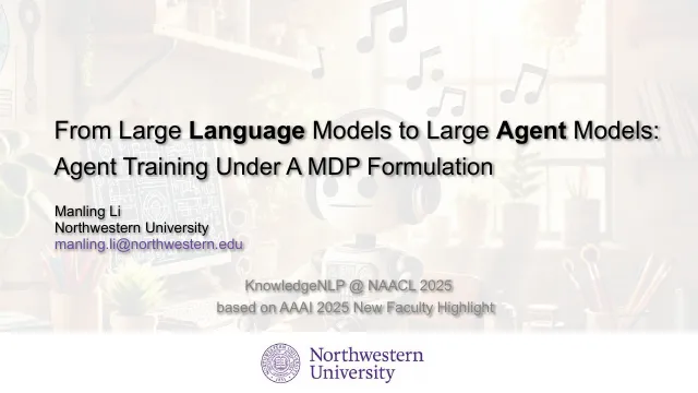 From Large Language Models to Large Agent Models slides