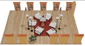 LayoutVLM: Differentiable Optimization of 3D Layout via Vision-Language Models teaser